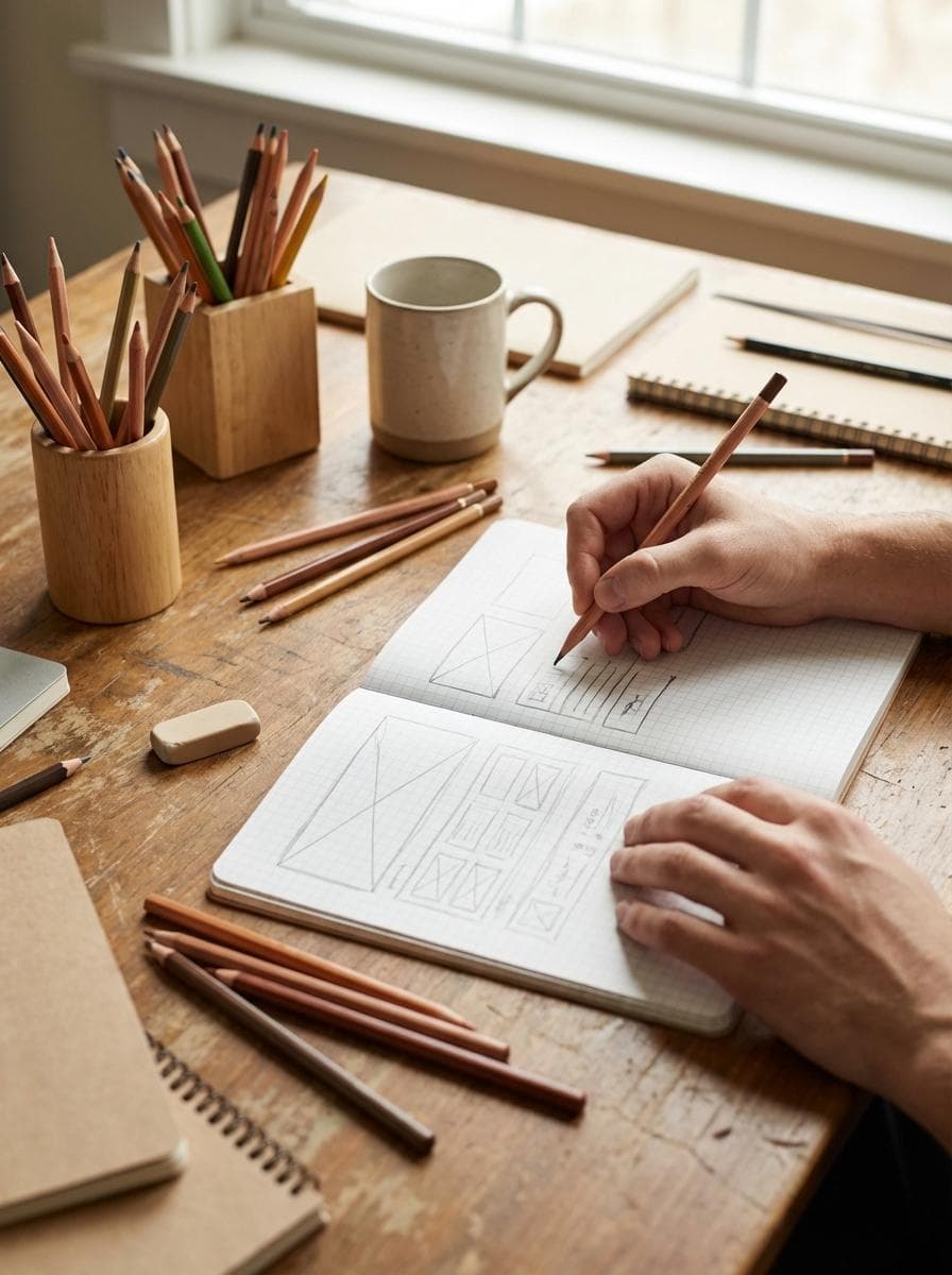 Sketching wireframes